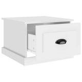Coffee Table White 50x50x35 cm Engineered Wood 816248