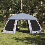 ZNTS Pool Tent with Removable Fly & Mesh Walls Grey 612x612 cm 4100639