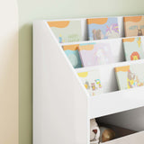 Kids Bookshelf High Gloss White 72.5 x 29.5 x 69 cm 892383