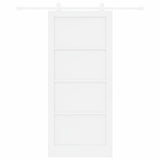 Sliding Door ORKDAL White 93 x 211 cm Solid Pine Wood 3333405