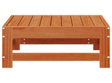 Garden Footrest Solid Pine Wood Wax Brown 62 x 62 x 32 cm 865526