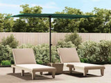 Garden Parasol with Aluminium Pole 2x1.5 m Green 47336