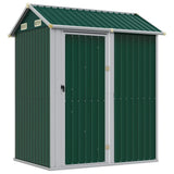 Garden Shed Green 192x152.5x237 cm Galvanised Steel 364529