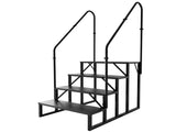 RV Step Stool, 4 Step, Hot Tub Steps with Handrail, Portable Pool, 660Lbs Heavy Duty 12781075