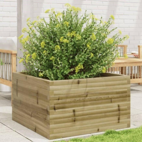 ZNTS Garden Planter 80x80x46 cm Impregnated Wood Pine 3282423