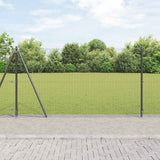 Welded Wire Fence with Concrete Base 10 x 1.2 m 3352524