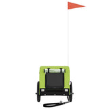 Pet Bike Trailer Green and Black Oxford Fabric and Iron 93997