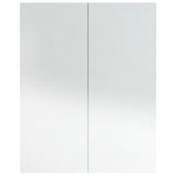 Bathroom Mirror Cabinet 60x15x75 cm MDF Shining White 331525