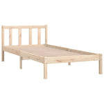 810067 Bed Frame without Mattress Solid Wood 90x200 cm