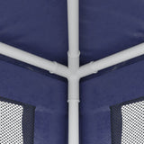 Party Tent with 8 Mesh Sidewalls Blue 3x9 m HDPE 319242