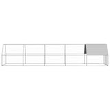 Outdoor Chicken Cage 2x10x2 m Galvanised Steel 3089322