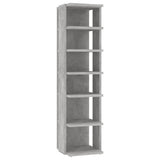 Shoe Cabinet Concrete Grey 27.5x27x102 cm Engineered Wood 808493