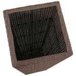 Garden Raised Beds 3 pcs Poly Rattan Brown 40535