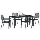 Garden Dining Set 5 pcs Anthracite Powder-Coated Steel 3379306