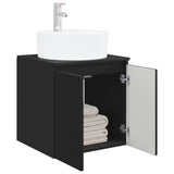 Wall-Mounted Sink Vanity Black 49.5 x 44.5 x 65 cm 890433