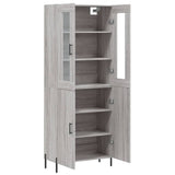 Highboard Grey Sonoma 69.5x34x180 cm Engineered Wood 3198223