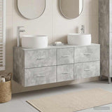 Bathroom Furniture Set 3 pcs Concrete Grey 49.5 x 44.5 x 66 cm 3405934