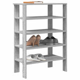 ZNTS Shoe Rack Grey Sonoma 61x32x87.5 cm Engineered Wood 859856