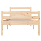 Bed Frame without Mattress Solid Wood 100x200 cm 814809