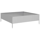 Garden Raised Bed 100x100x33.5 cm Galvanised Steel 851029