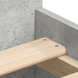 Bed Frame without Mattress Concrete Grey 100x200 cm 3203799
