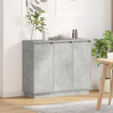 LED Sideboard Concrete Grey 90 x 32 x 75 cm Engineered Wood 869677