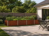 Raised Garden Bed Rusty 320 x 80 x 55 cm corton 8006424