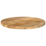 Table Top 60x3.8 cm Round Solid Wood Mango 370063