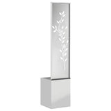 Garden Privacy Screen Silver 32 x 32 x 150 cm Galvanised steel 876411