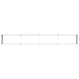 Garden Raised Bed Light Brown 320 x 40 x 45 cm Galvanised Steel 42017331