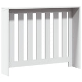 Radiator Cover White 104x20x82 cm Engineered Wood 852735