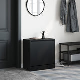 Shoe Cabinet Black 60x34x63.5 cm Engineered Wood 839939