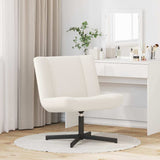 Swivel Chair Cream 63 x 75 x 76 cm Sheepskin 42007335