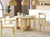 2 Drop Leaf Dining Table, Folding Dining Table for Small Space, Kitchen, Dining Room, Oak UK T3398P344454