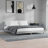 Bed Frame without Mattress Grey Sonoma 120x200 cm Engineered Wood 832259
