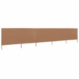 5-panel Wind Screen Fabric 600x80 cm Taupe 47157