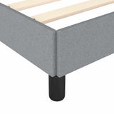 Bed Frame without Mattress Light Grey 100x203 cm Twin XL Fabric 346755