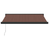 Manual Retractable Awning Brown 350x250 cm 3215724