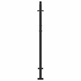 Garden Gate Black 100x125 cm Steel Trace Design 4100980
