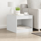 Cat Litter Box Enclosure White 47x59x42 cm Engineered Wood 857760