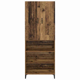 Highboard Old Wood 69.5 x 34 x 180 cm Engineered Wood 3415792