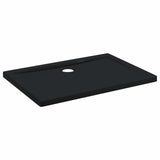 Shower Base Tray with Dots 100 x 70 x 4 cm ABS Black 42033514