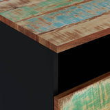 ZNTS Coffee Table 80x54x40 cm Solid Wood Reclaimed&Engineered Wood 351956