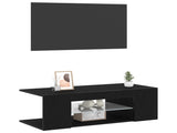TV Cabinet Black Oak 90 x 39 x 30 cm Engineered Wood 862562
