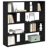 Book Cabinet/Room Divider Black Oak 105x24x102 cm 862422