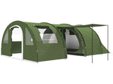 5-6 Man Camping Tent with 2 Room, Floor and Carry Bag - Green T3398P348998