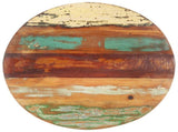 Table Top Multicolour Solid reclaimed wood 40 cm diameter 286036