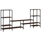 TV Cabinet Brown Oak 206.5x28.5x95 cm Engineered Wood 842485