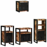 Bathroom Furniture Set 4 pcs Multicolour Solid Reclaimed Wood 3305651