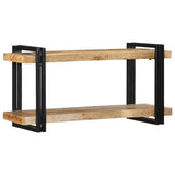 Wall Shelf 90x33x45 cm Solid Rough Wood Mango 4017485